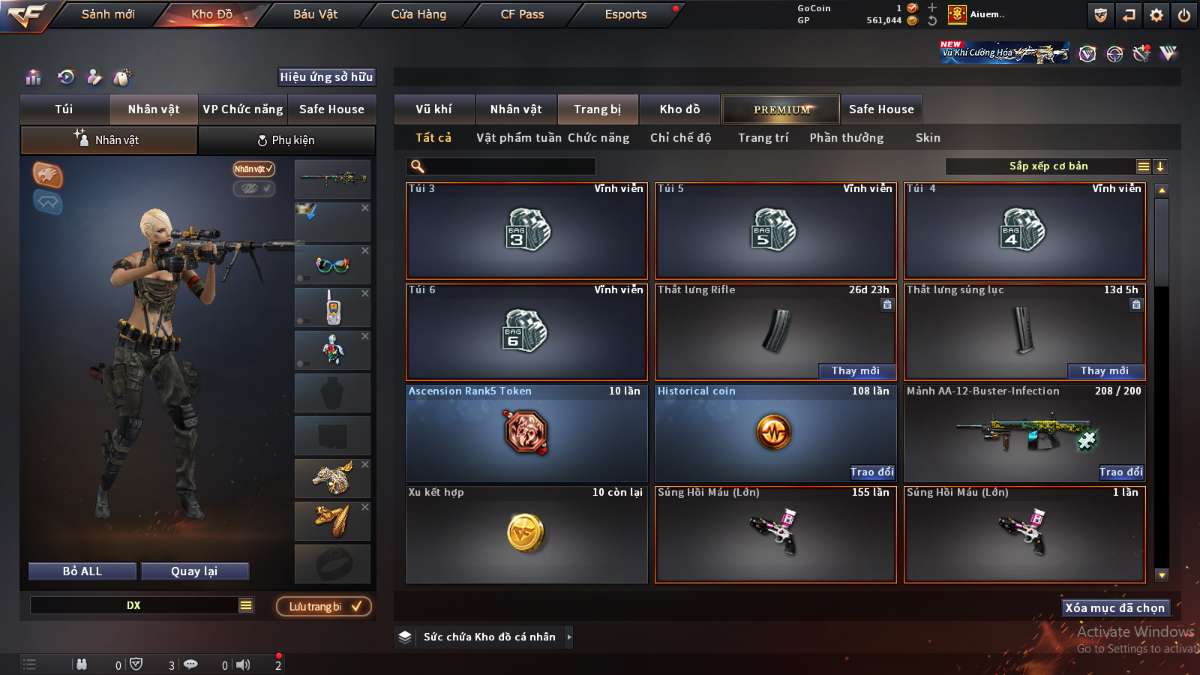 shop acc cf uy tin gia re